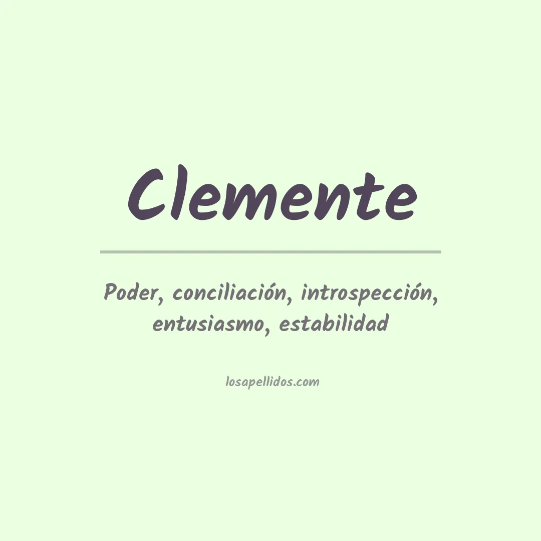 Apellido Clemente