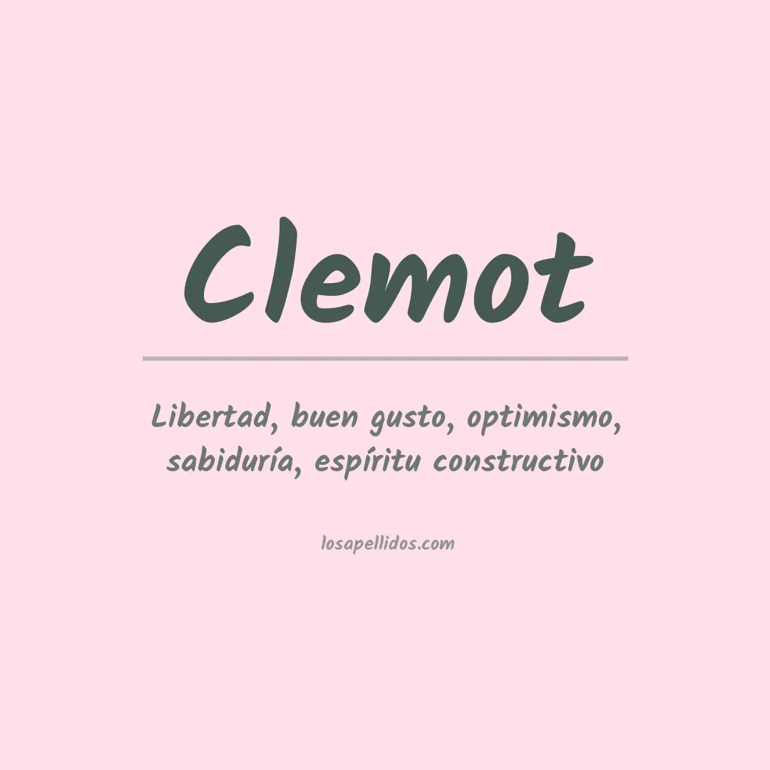 Apellido Clemot