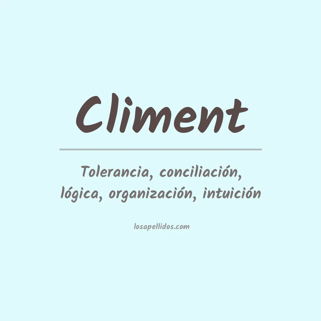 Apellido Climent