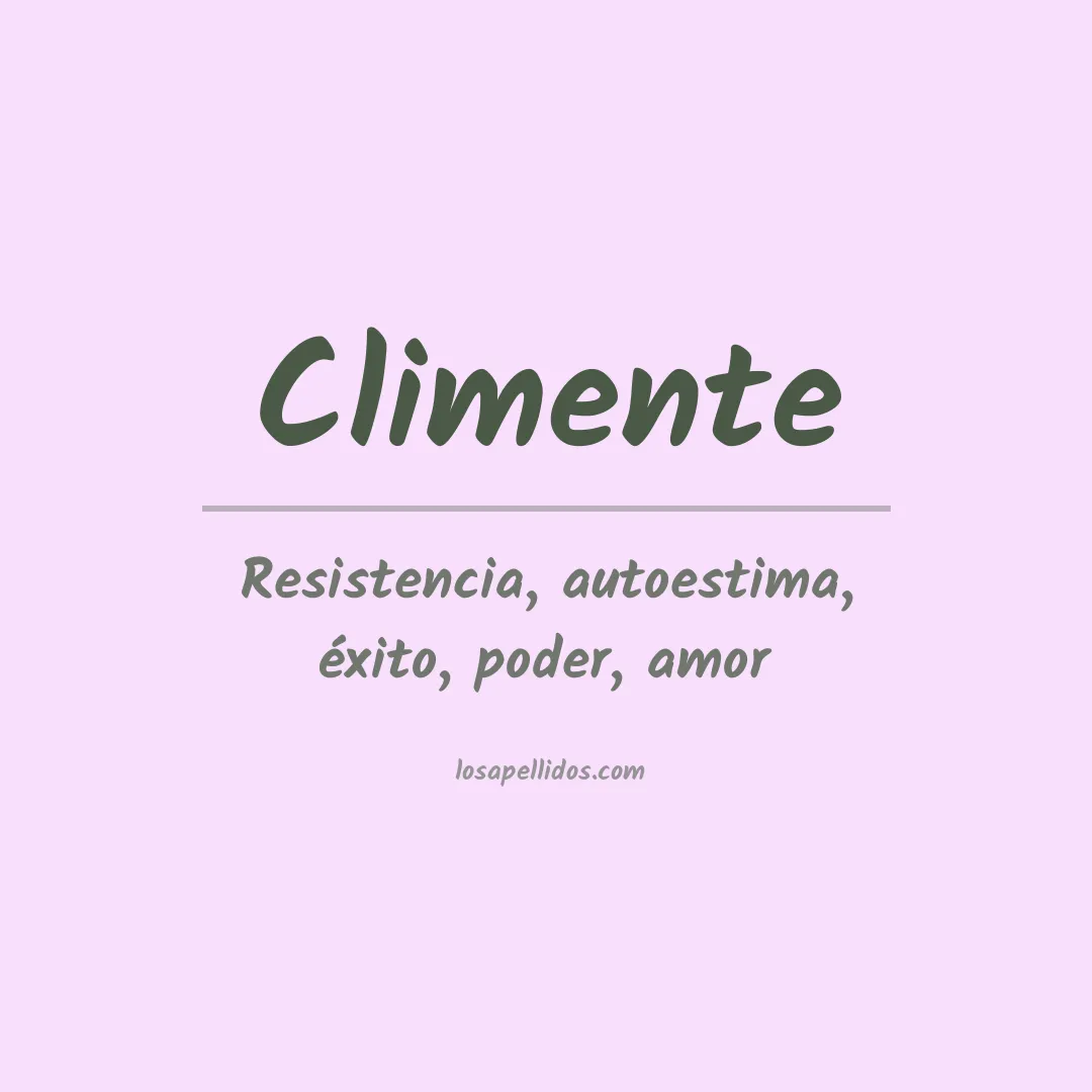 Apellido Climente
