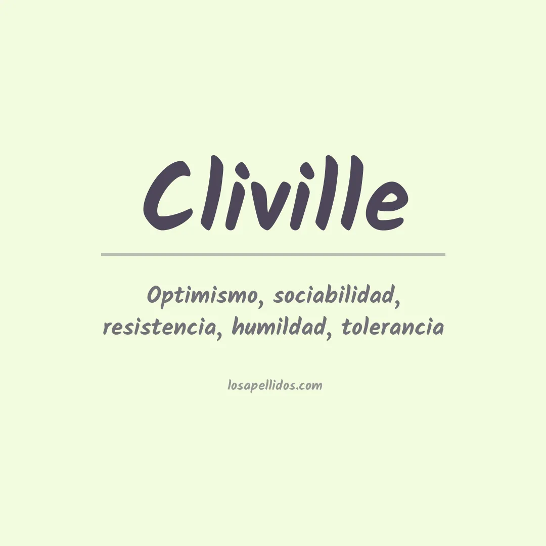 Apellido Cliville