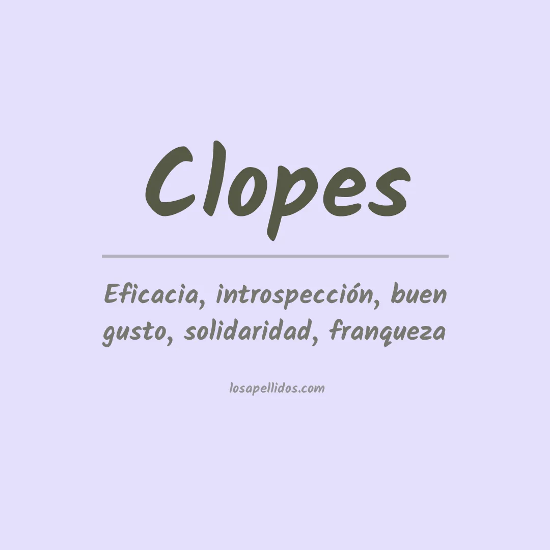 Apellido Clopes