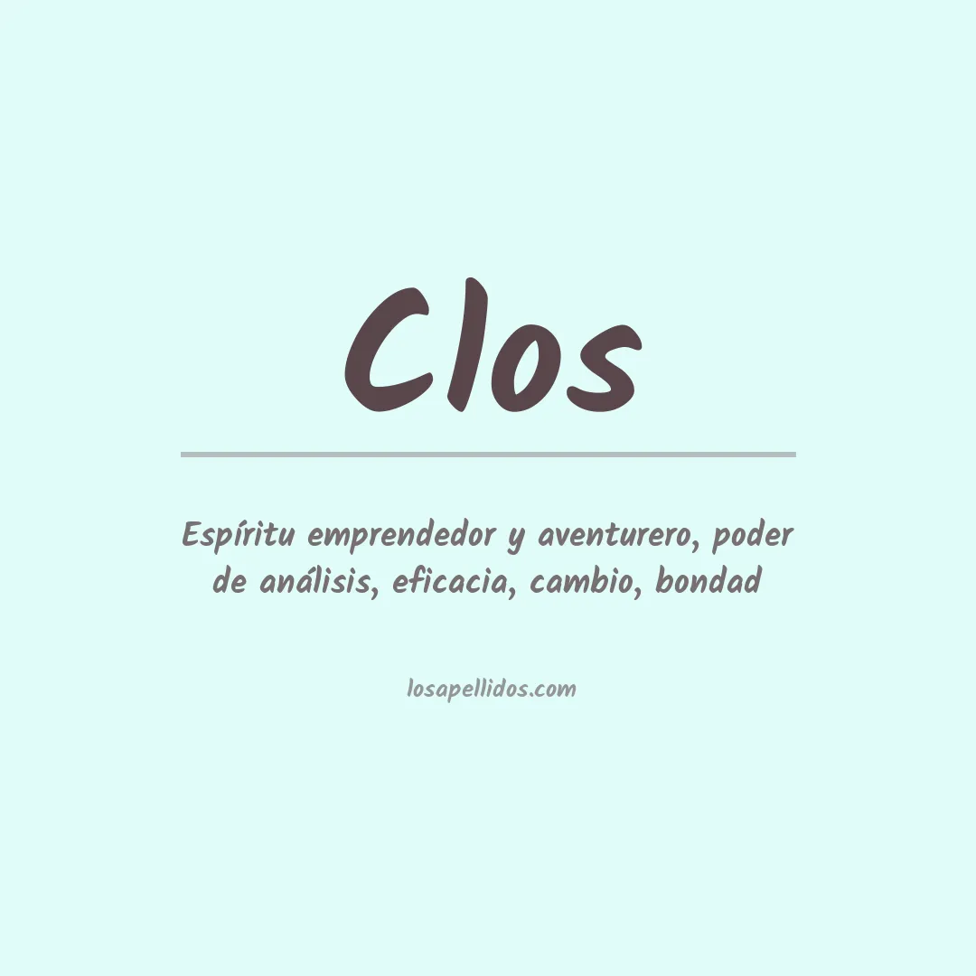 Apellido Clos