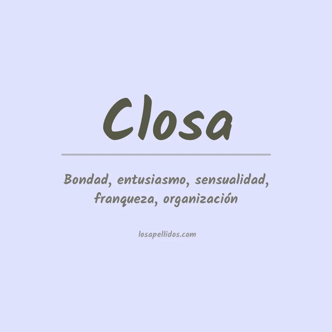 Apellido Closa