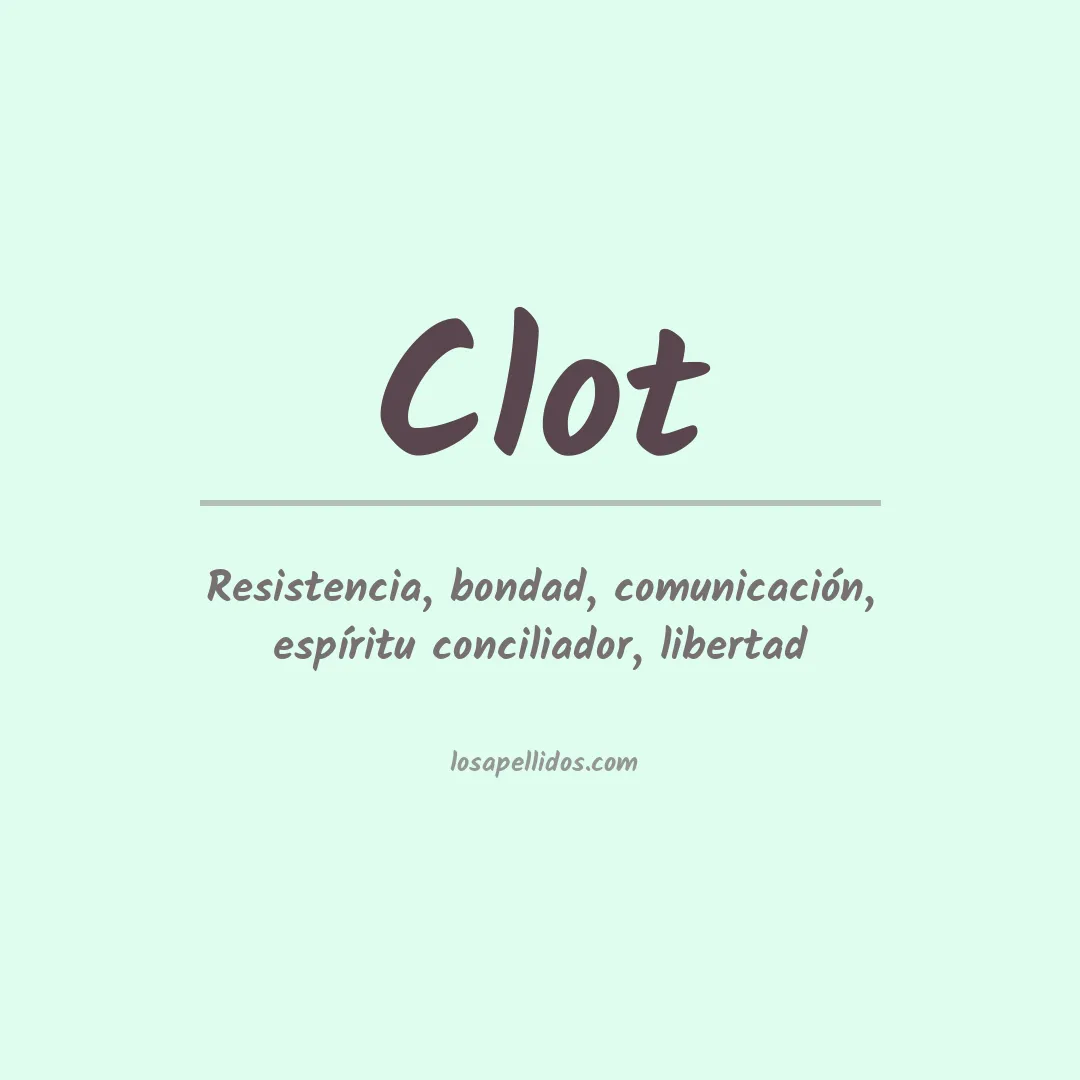 Apellido Clot