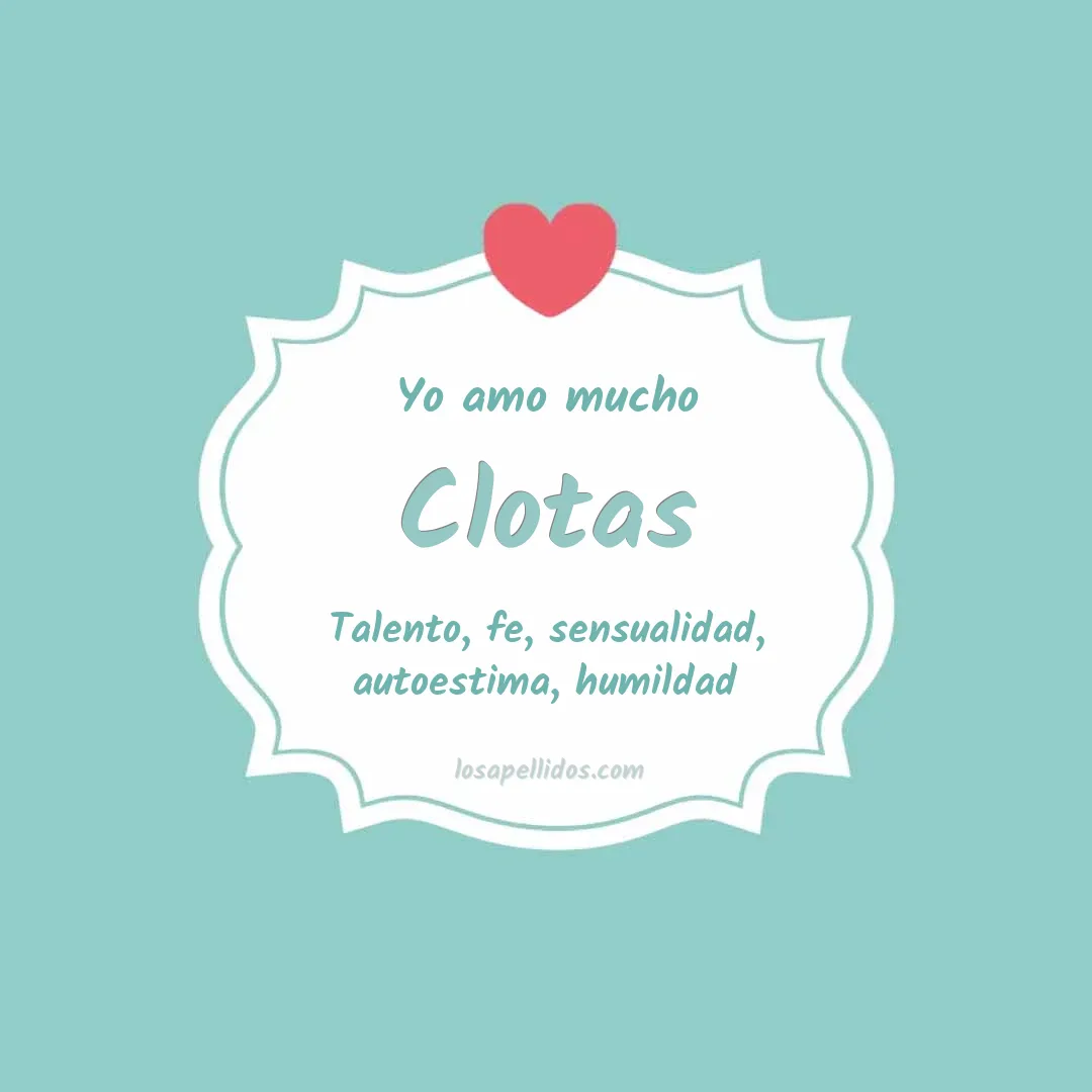 Yo amo mucho Clotas