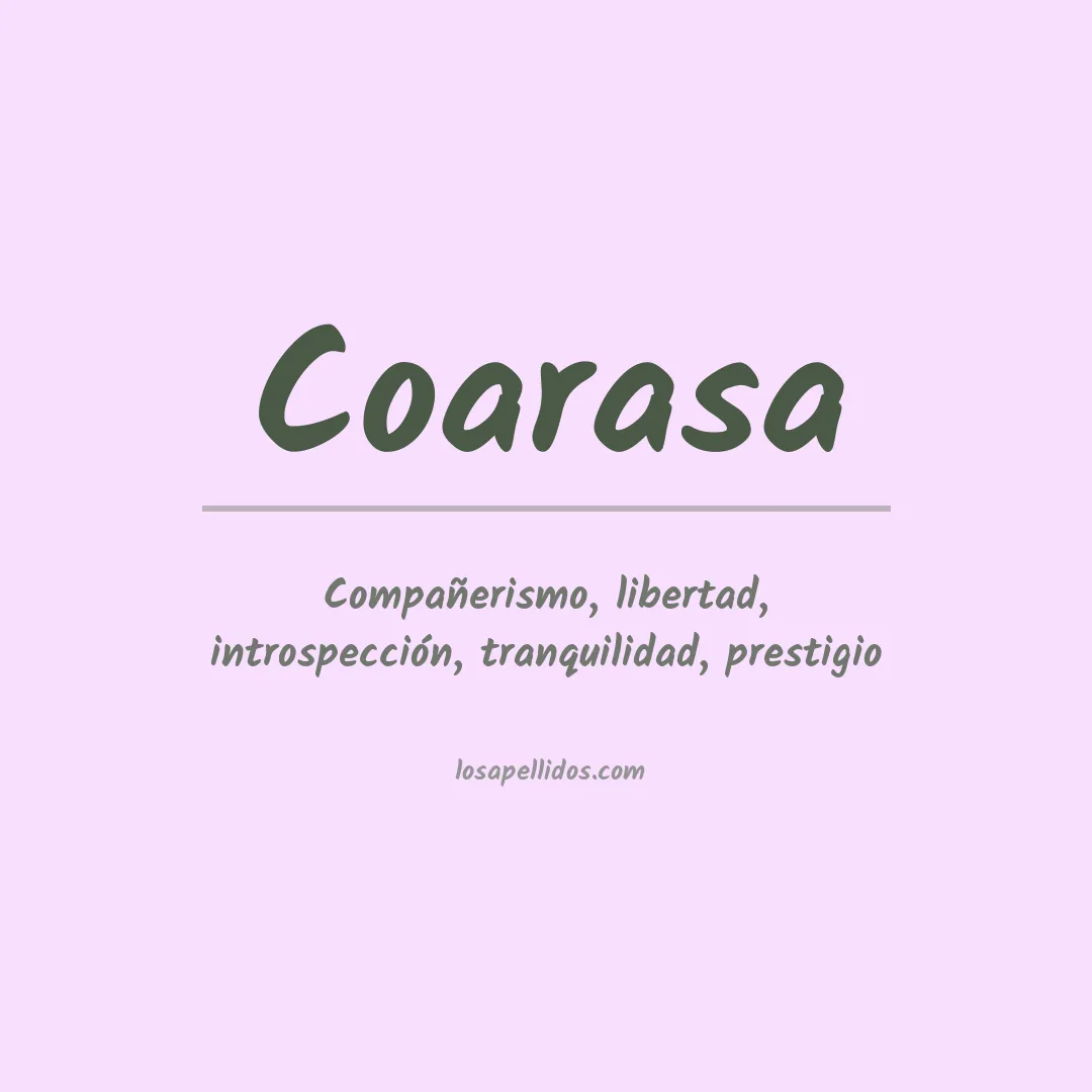 Apellido Coarasa