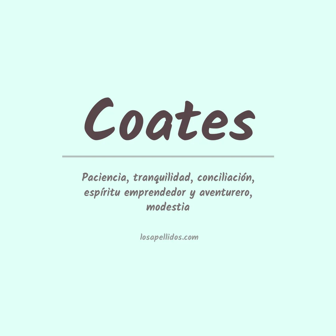Apellido Coates