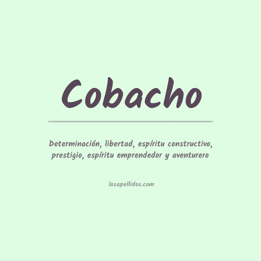Apellido Cobacho