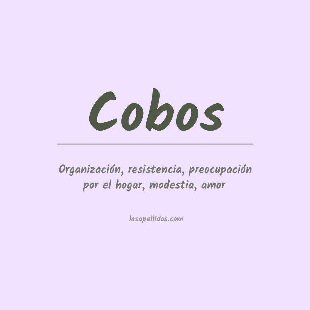 Apellido Cobos