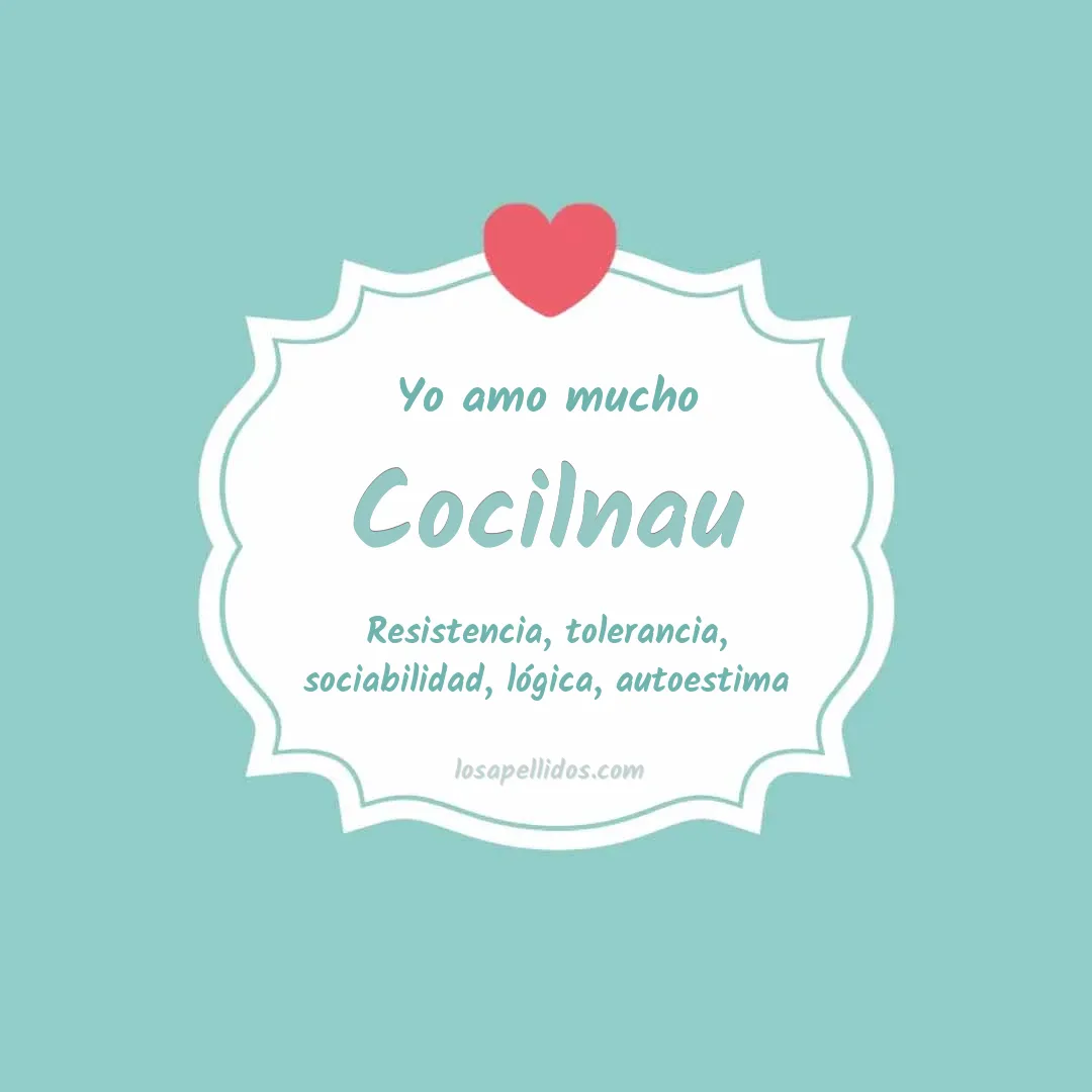 Yo amo mucho Cocilnau