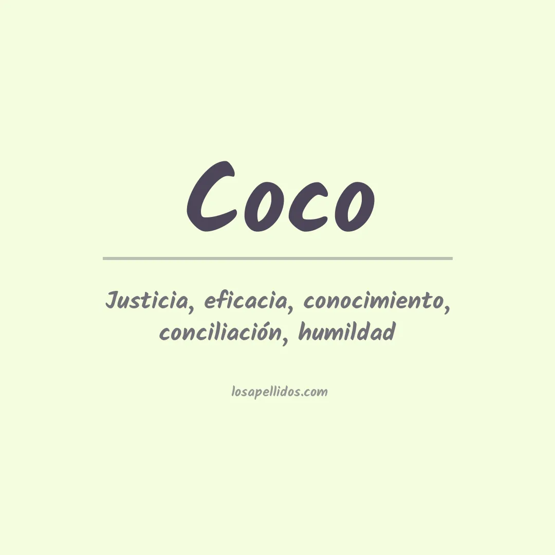 Apellido Coco