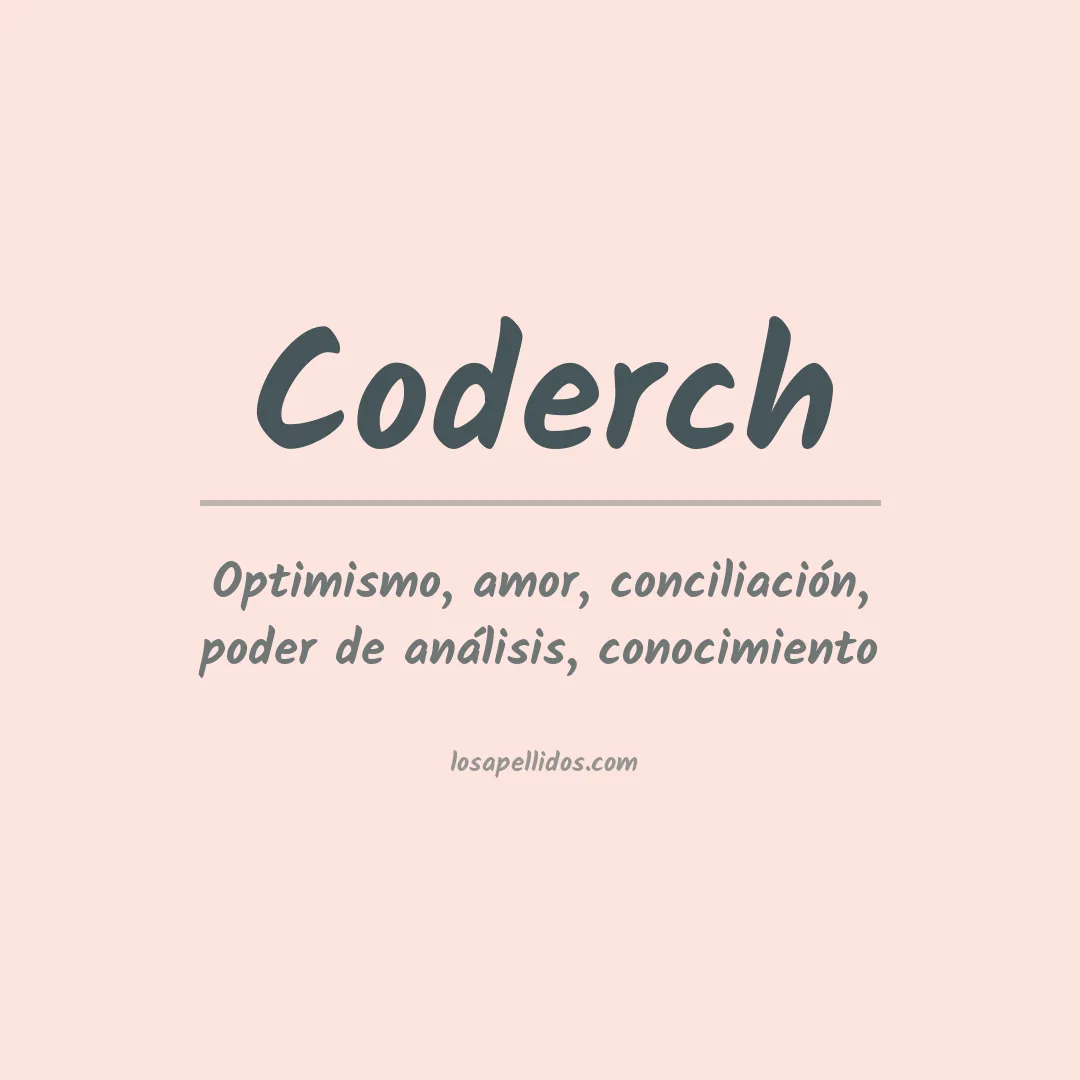 Apellido Coderch