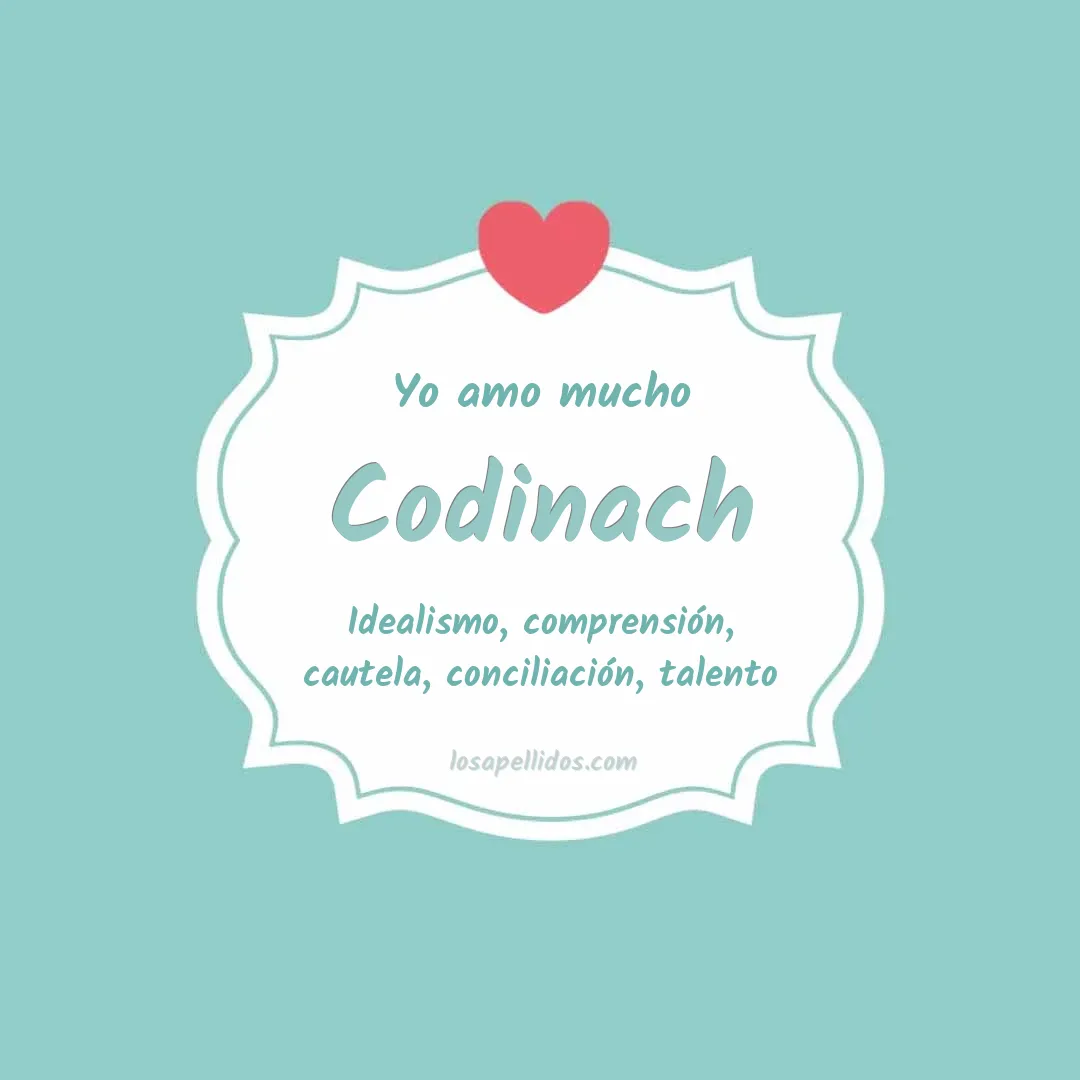 Yo amo mucho Codinach