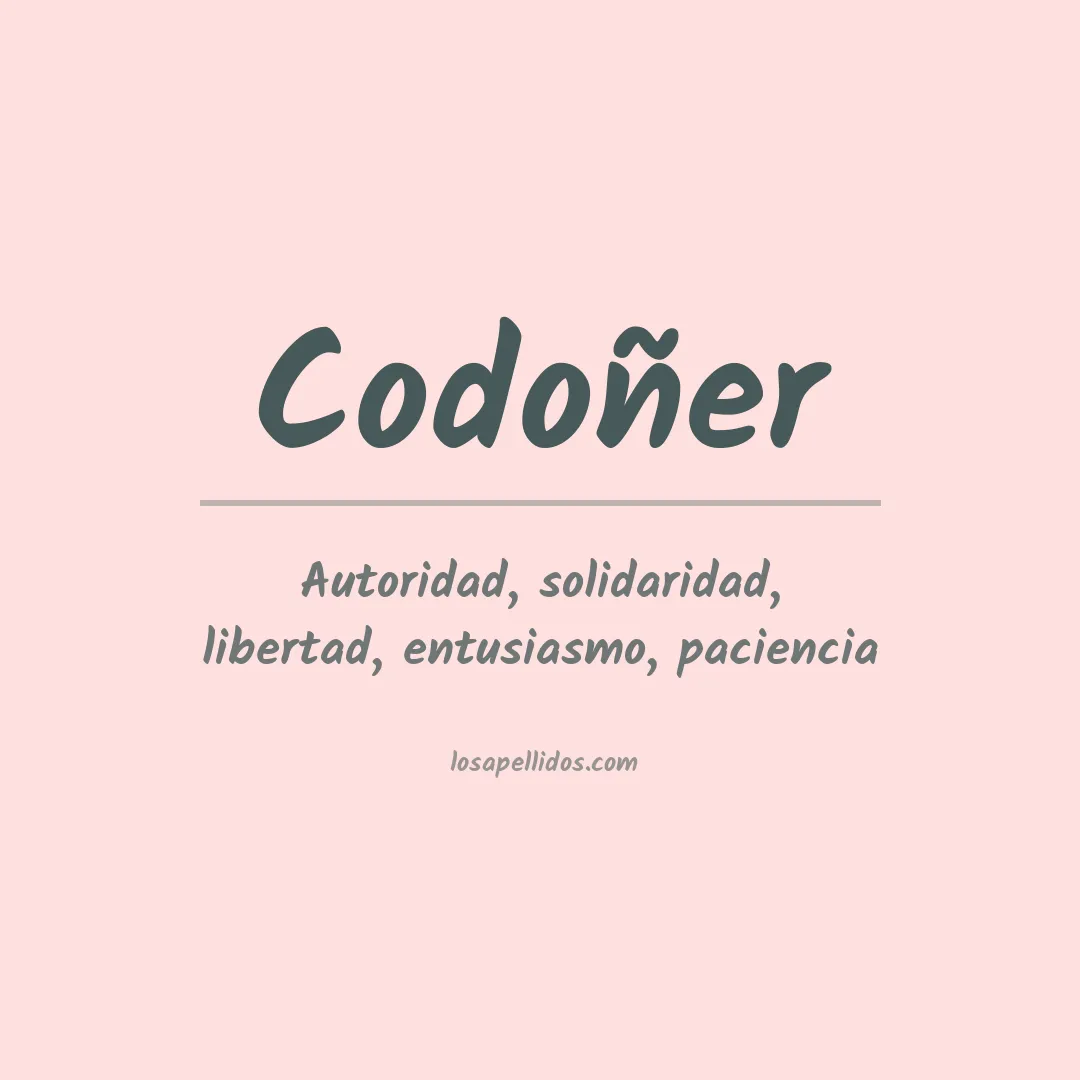 Apellido Codoñer