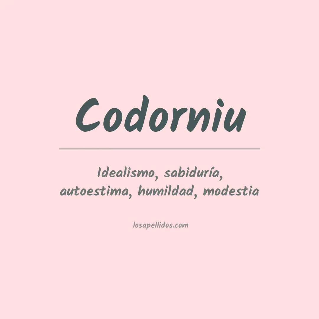 Apellido Codorniu
