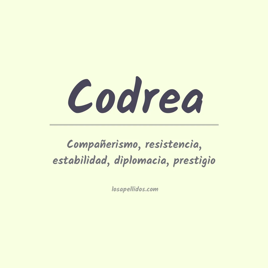 Apellido Codrea