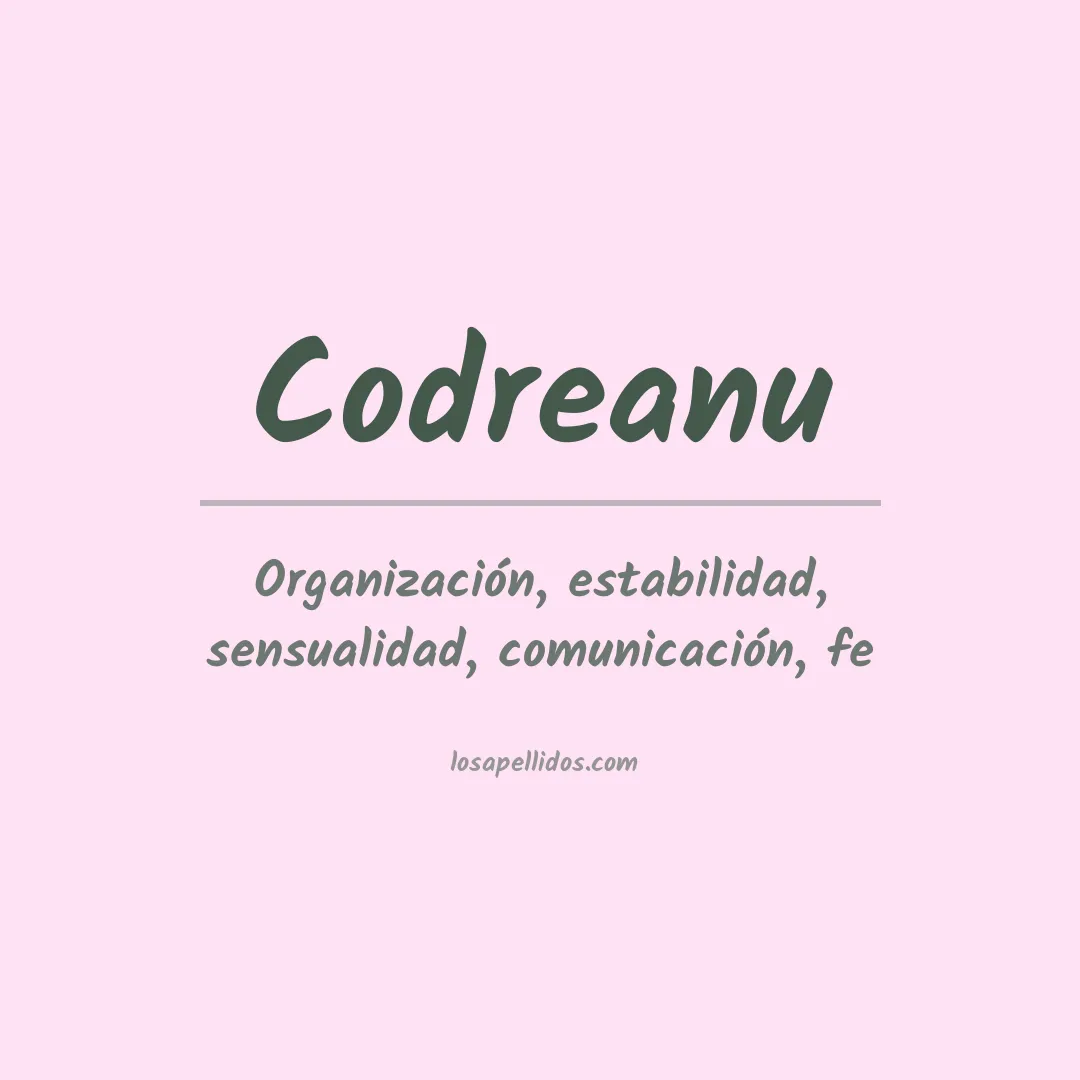 Apellido Codreanu