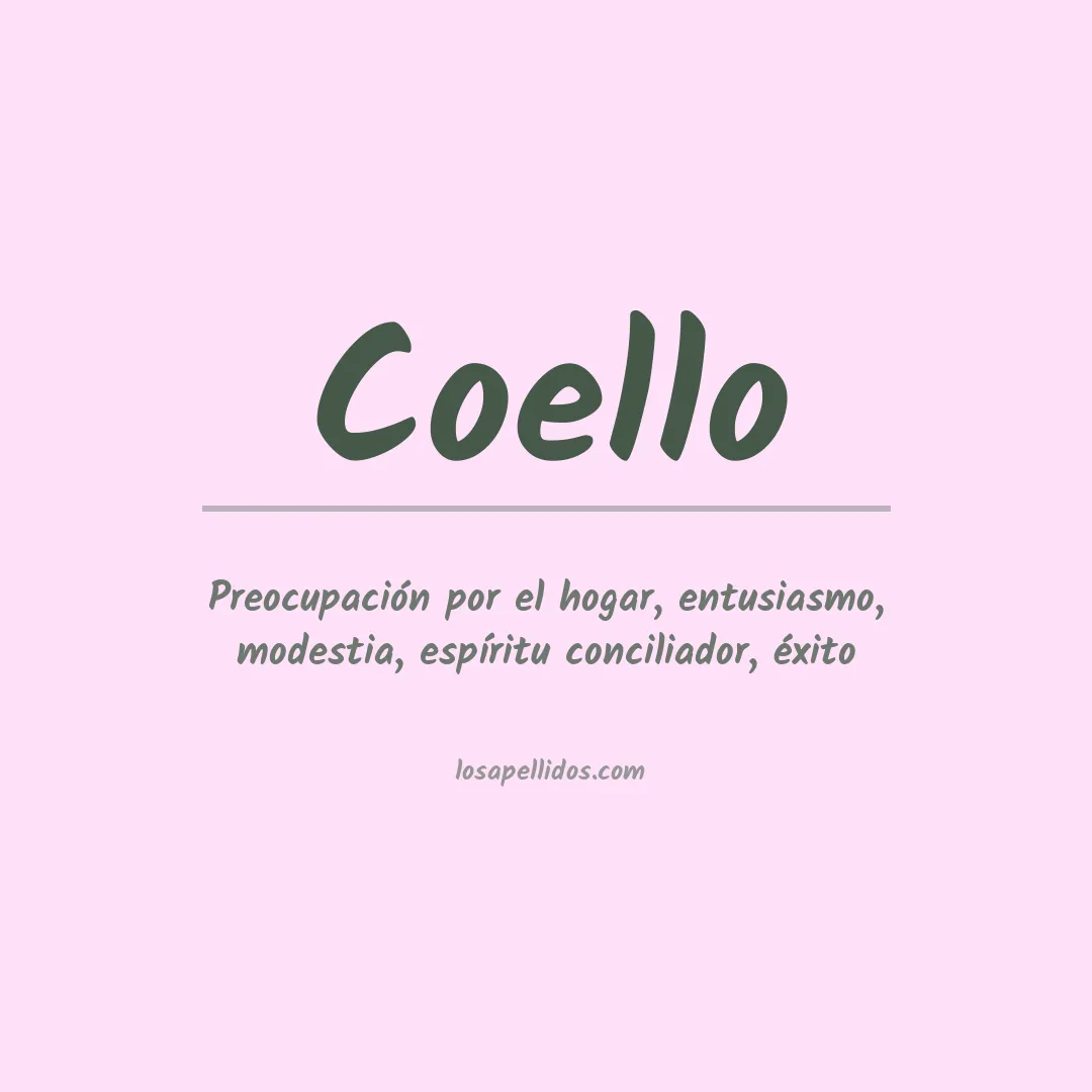 Apellido Coello