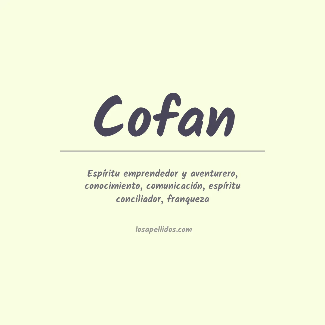 Apellido Cofan