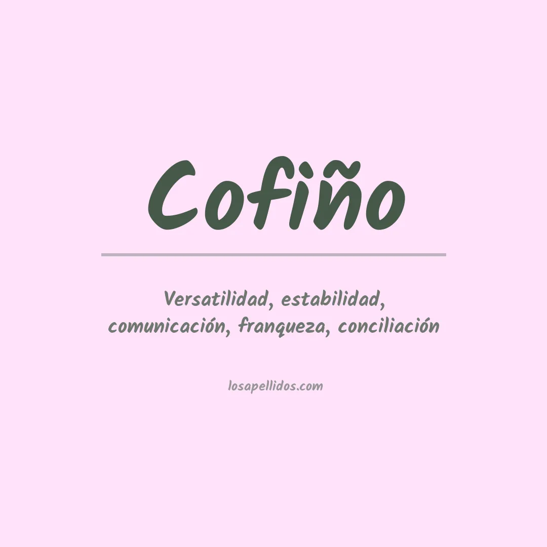 Apellido Cofiño