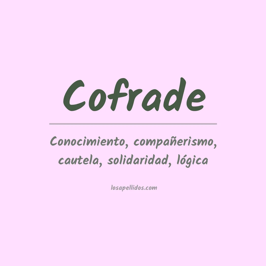 Apellido Cofrade