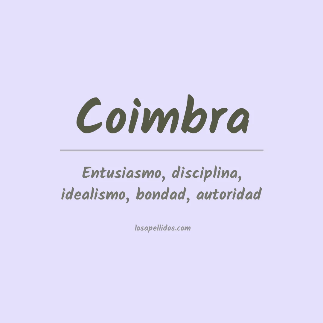 Apellido Coimbra