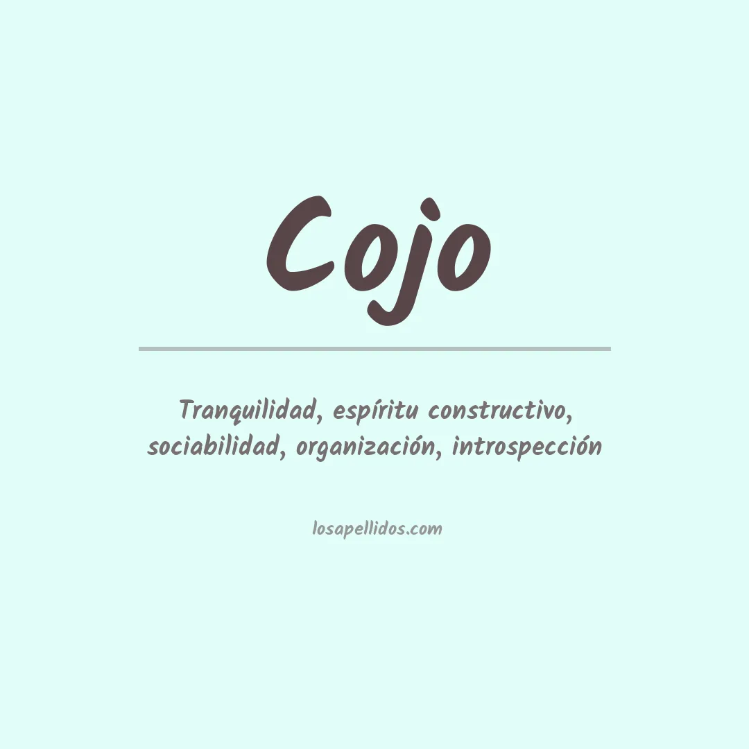 Apellido Cojo