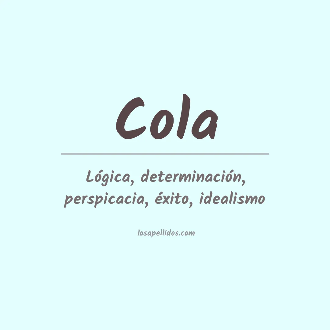 Apellido Cola