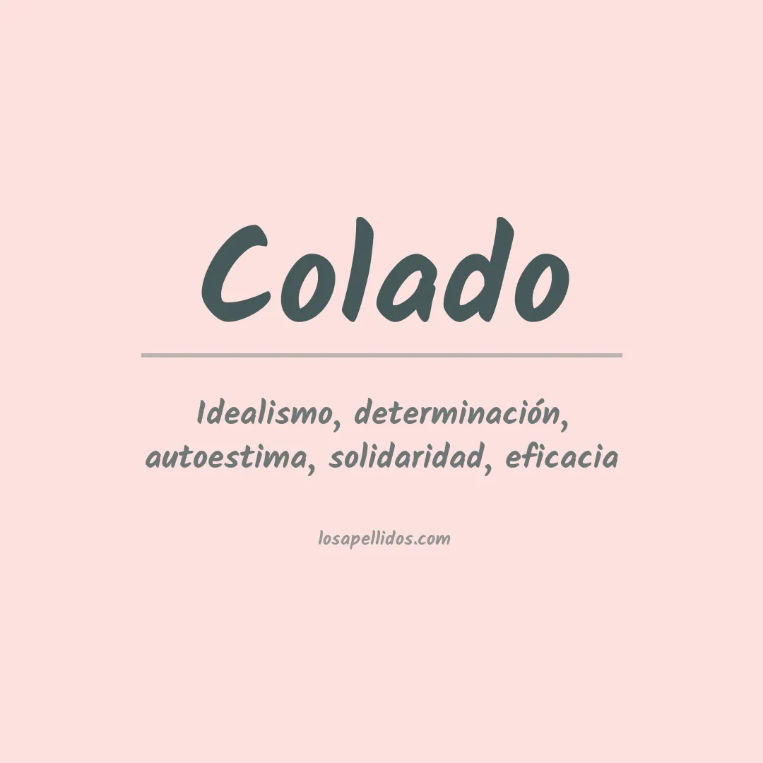 Apellido Colado