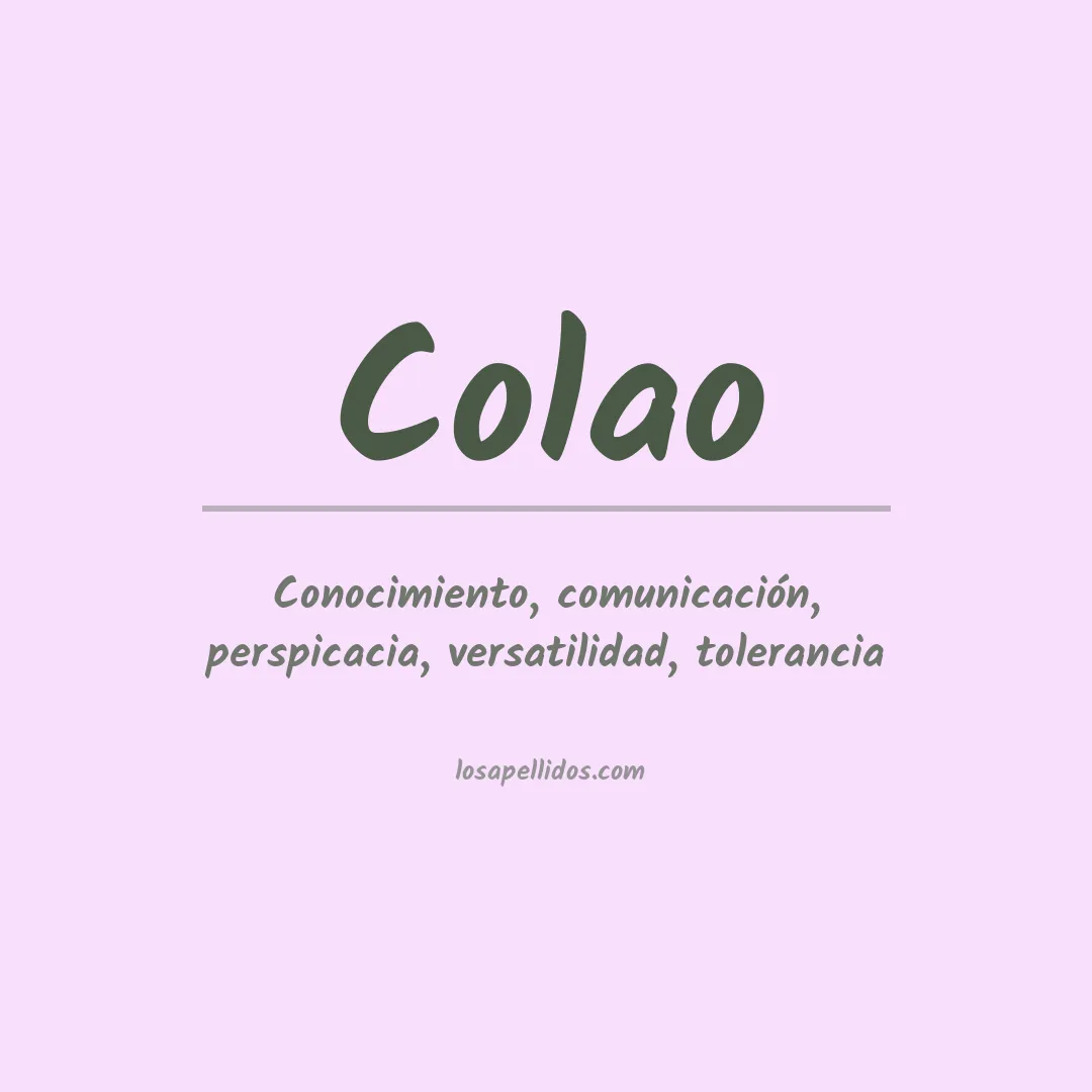 Apellido Colao