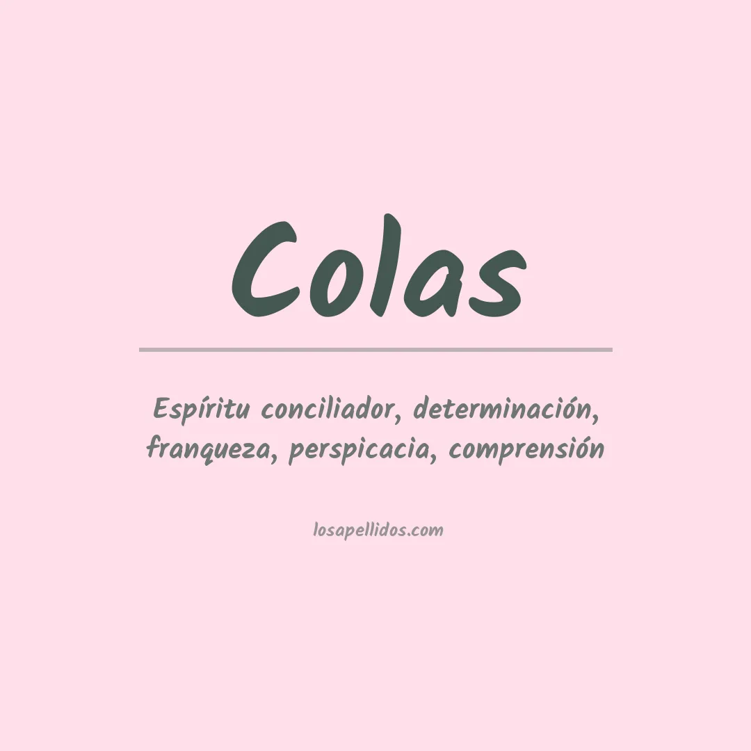 Apellido Colas