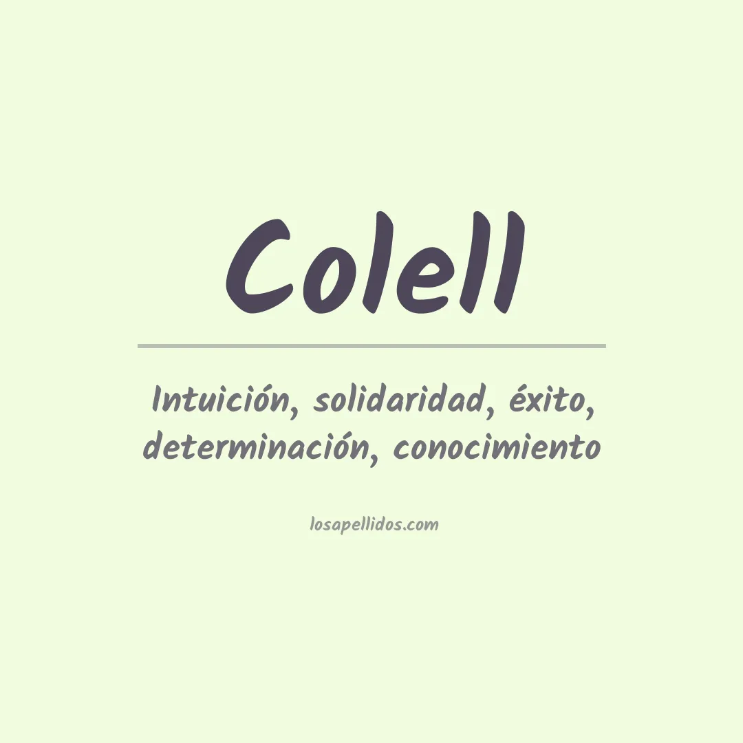 Apellido Colell