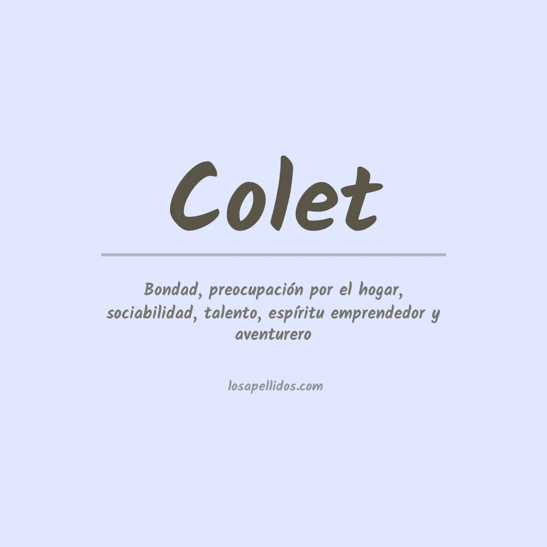 Apellido Colet