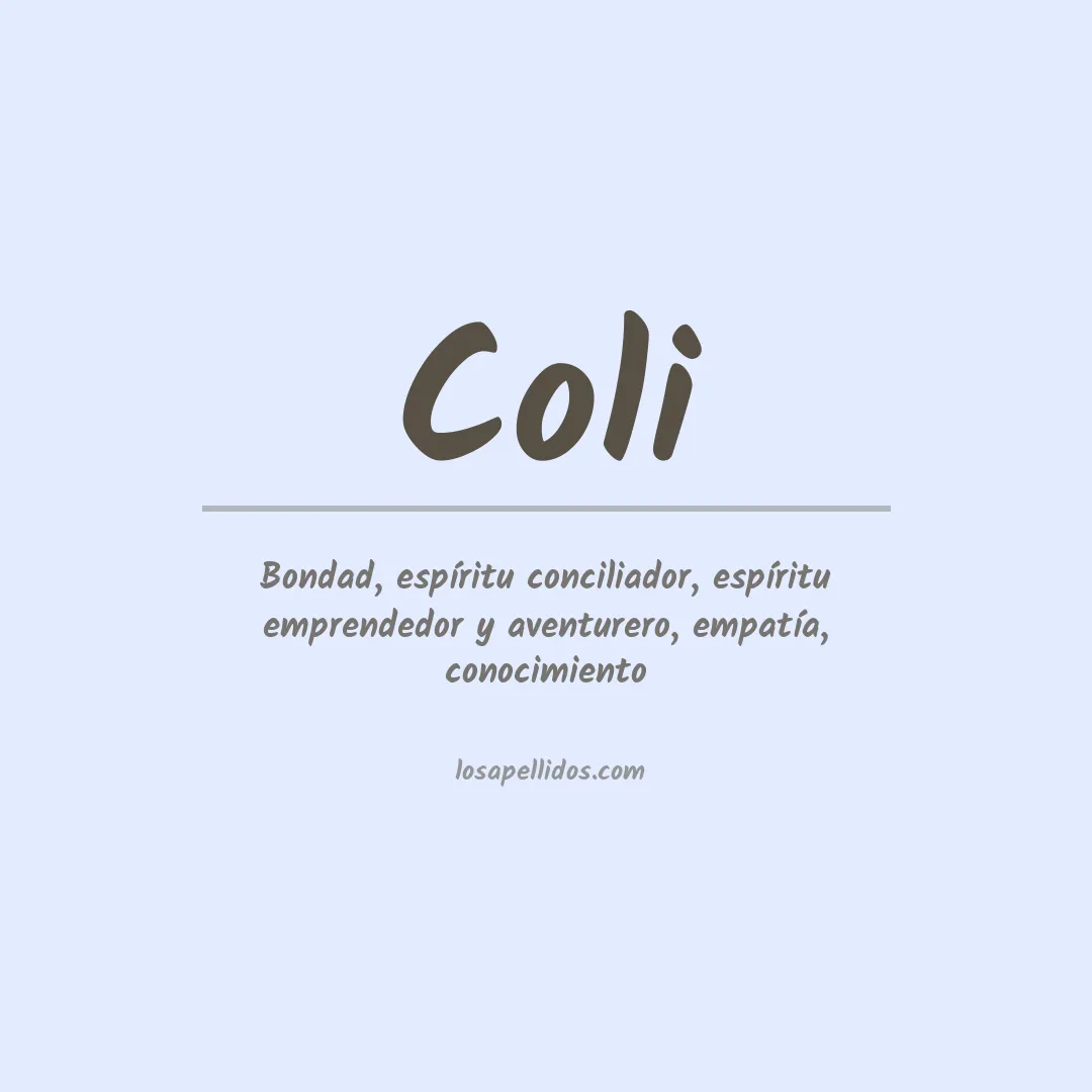 Apellido Coli