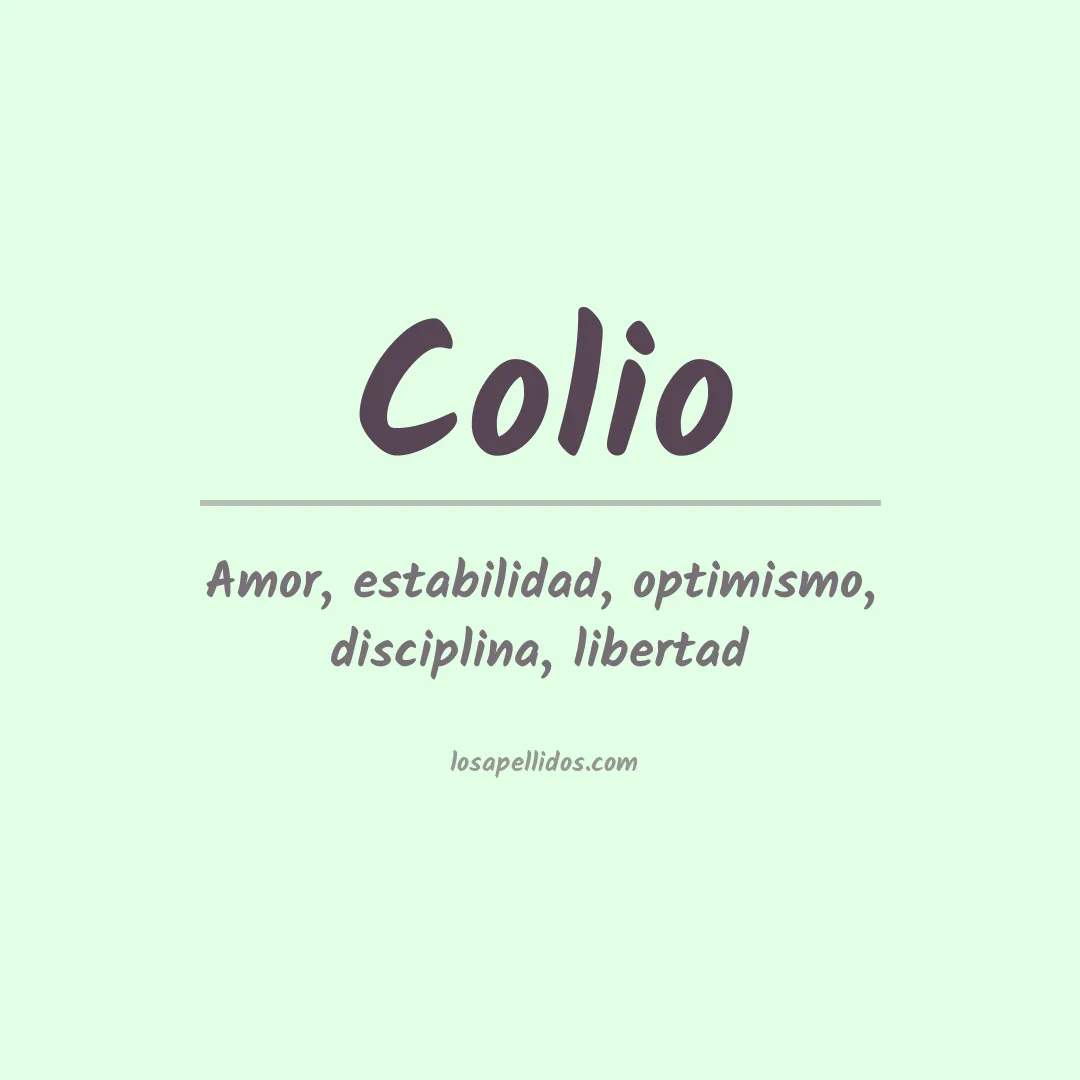 Apellido Colio