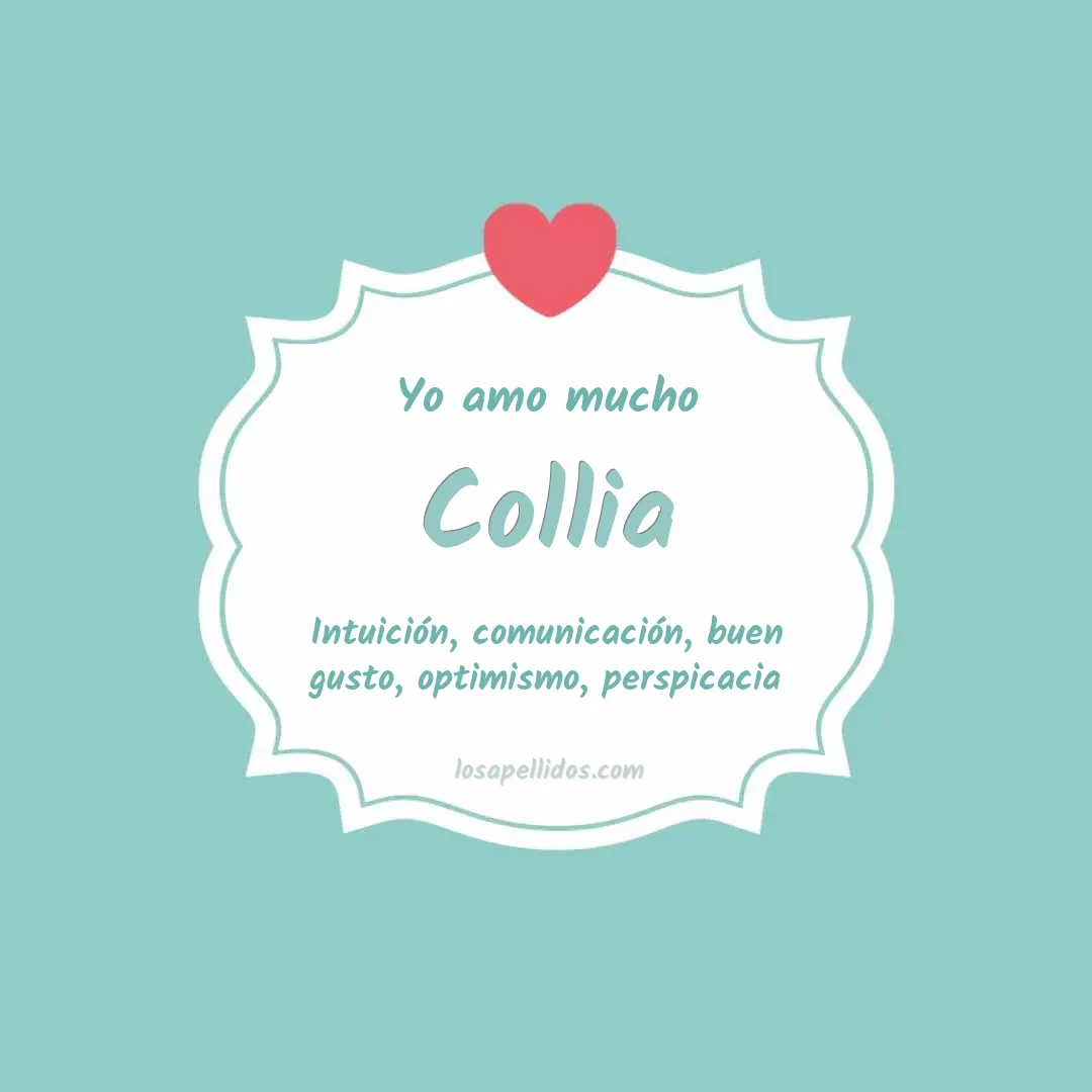 Yo amo mucho Collia