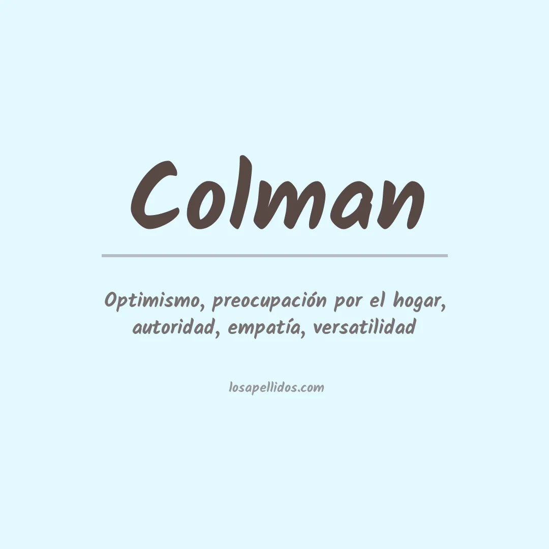 Apellido Colman