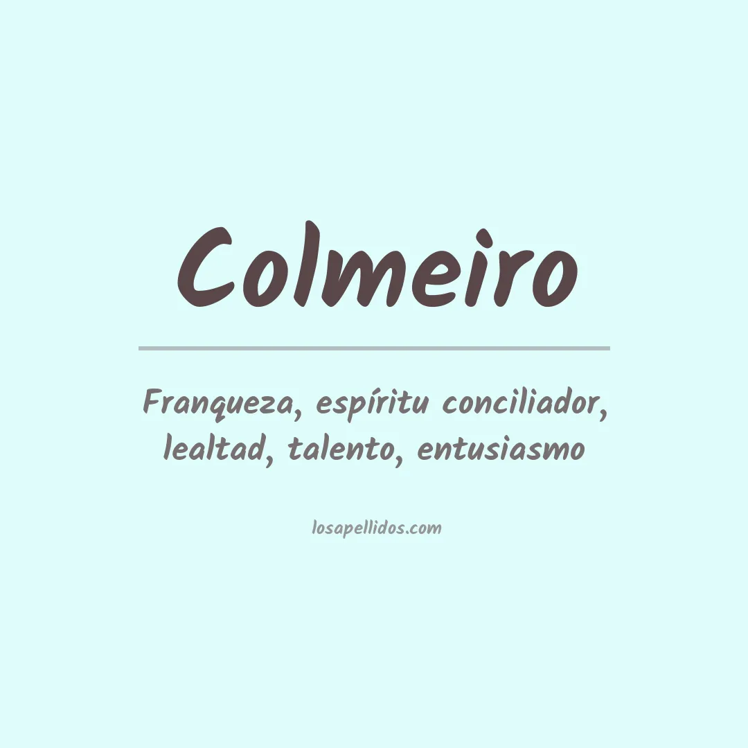 Apellido Colmeiro