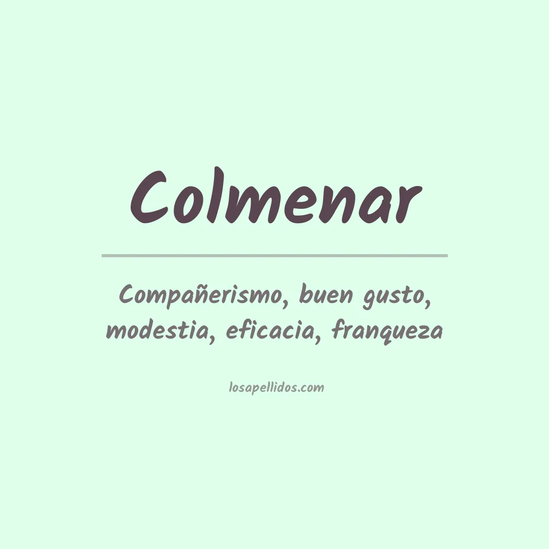 Apellido Colmenar