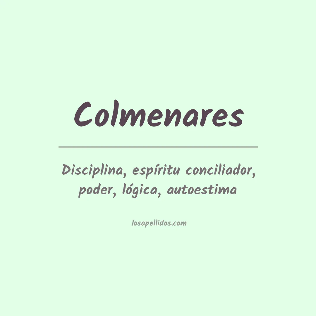 Apellido Colmenares