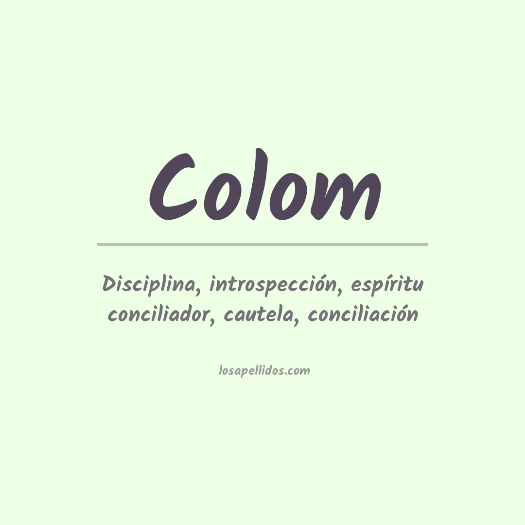 Apellido Colom