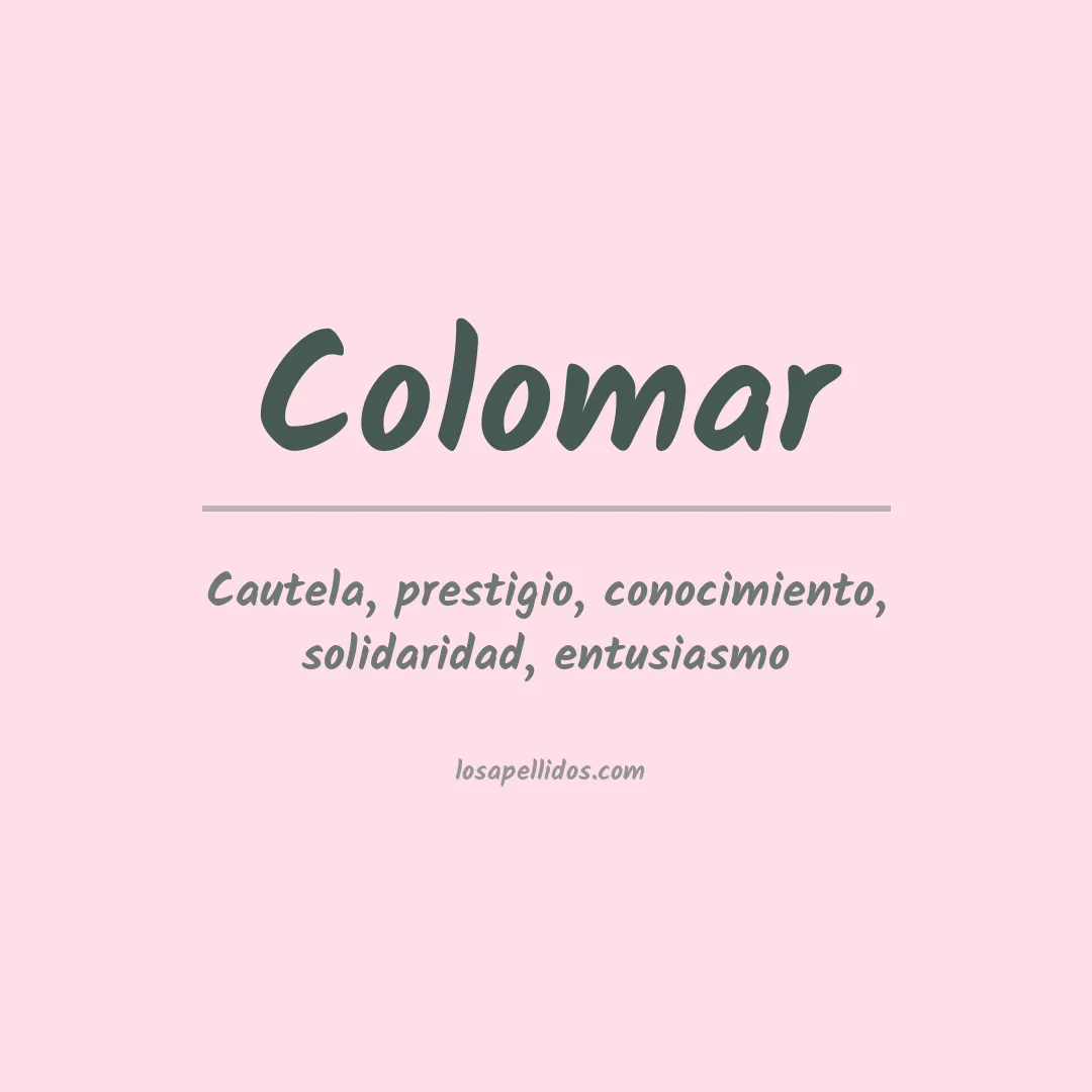 Apellido Colomar