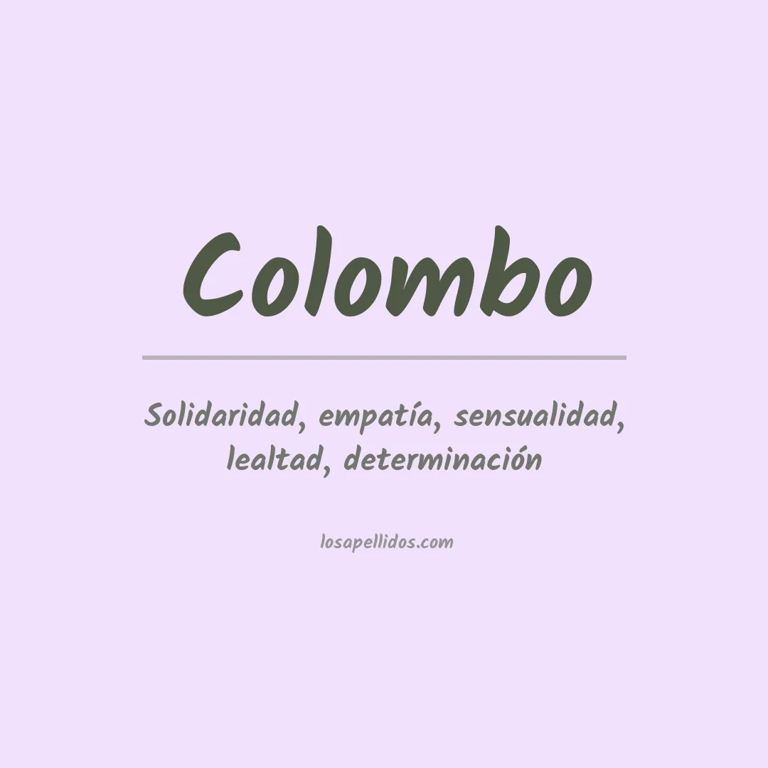 Apellido Colombo