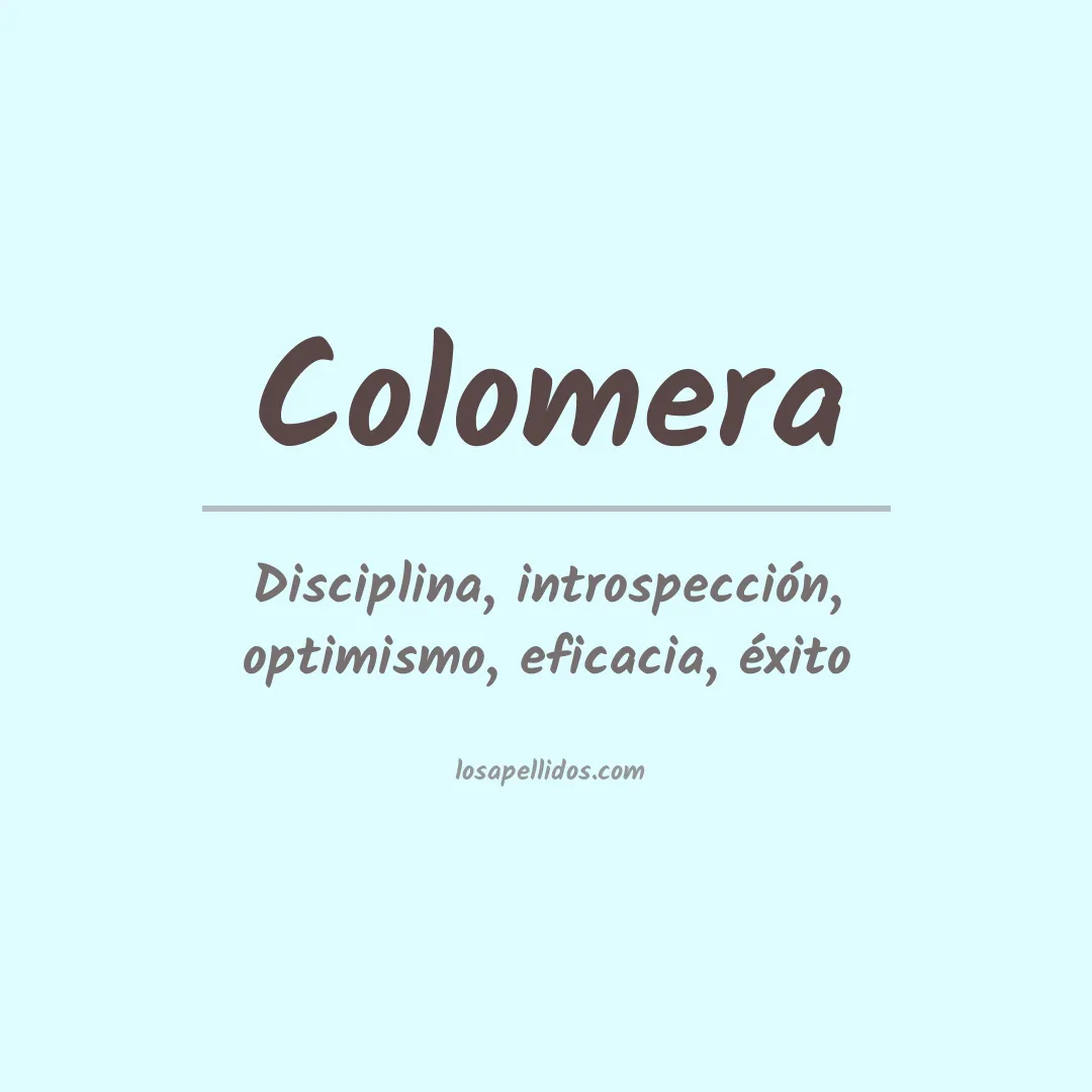 Apellido Colomera