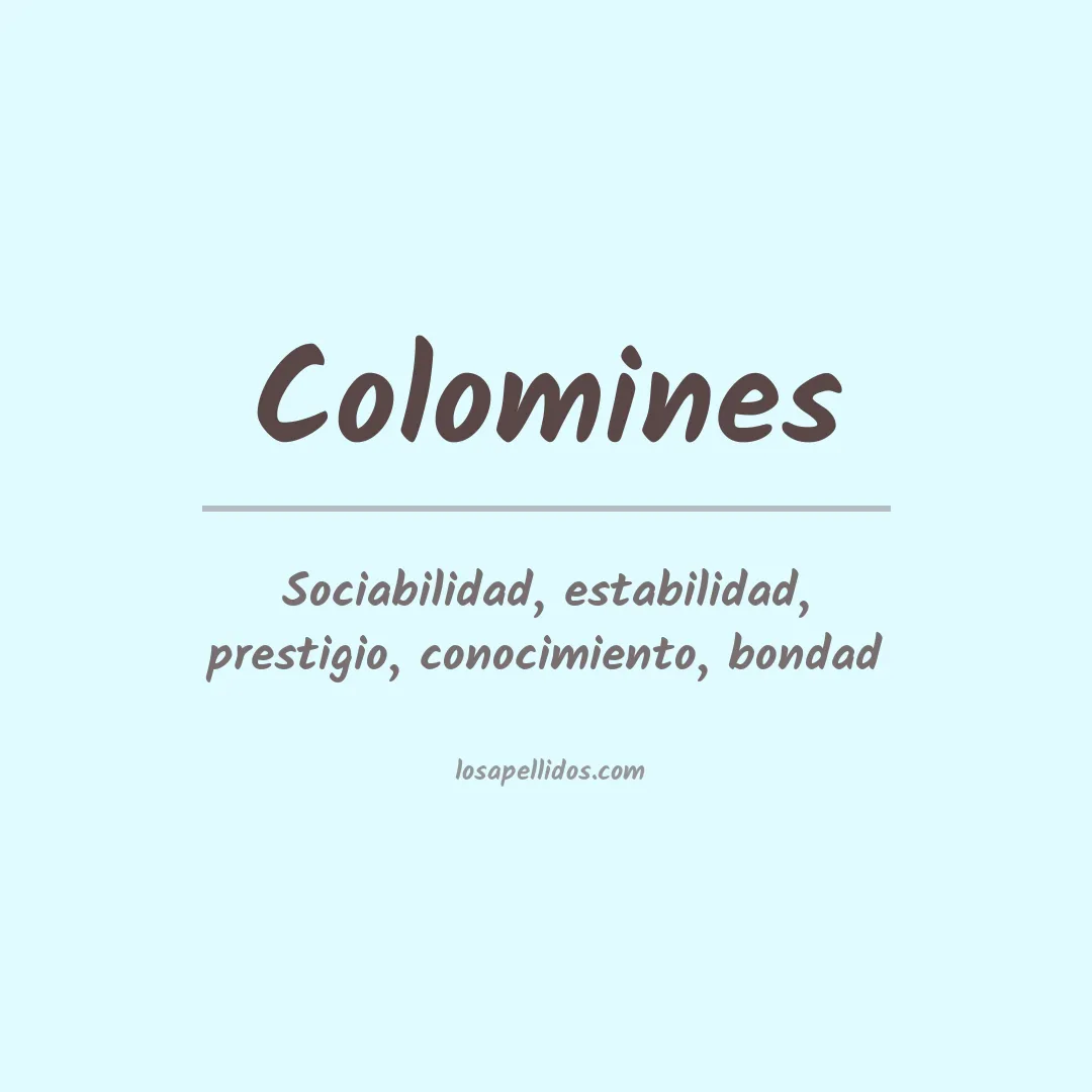 Apellido Colomines