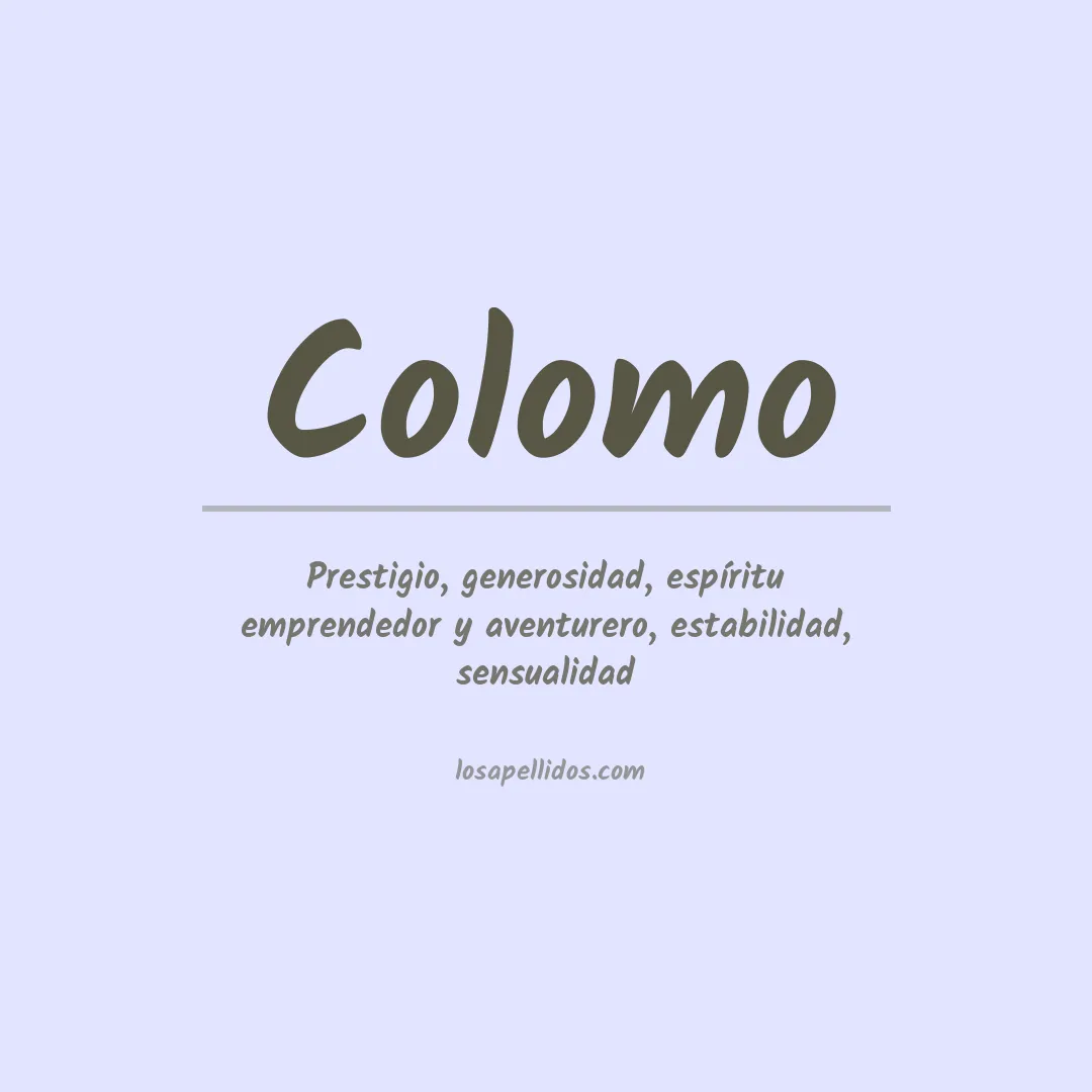 Apellido Colomo