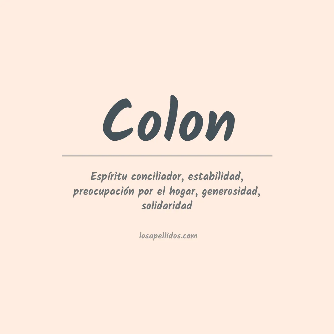 Apellido Colón