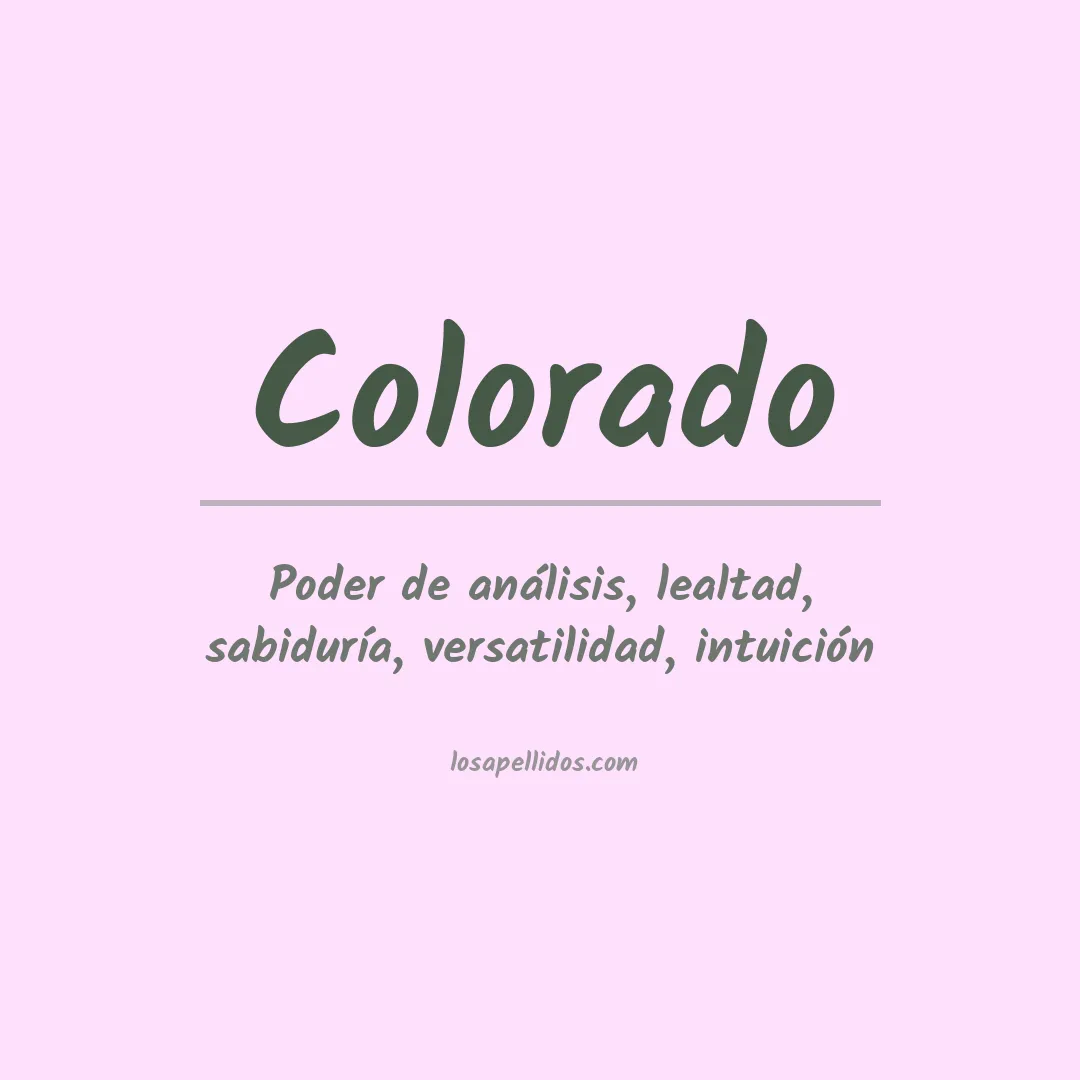 Apellido Colorado
