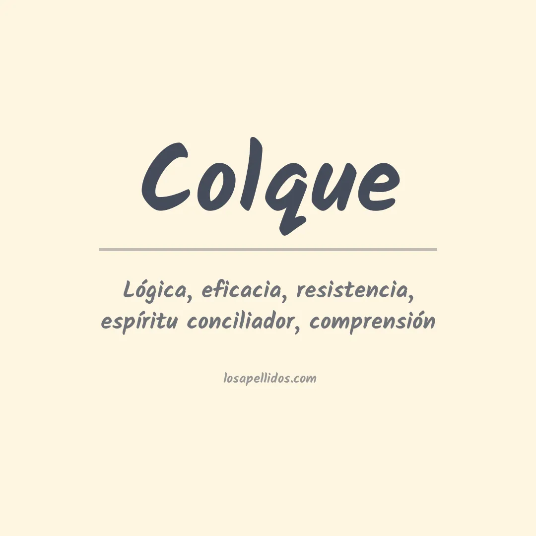 Apellido Colque